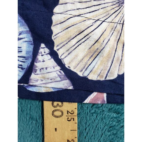 Calypso Pants Size Large Womens Blue Lightweight Linen Blend Pull On Cropped NWT - Picture 7 of 11